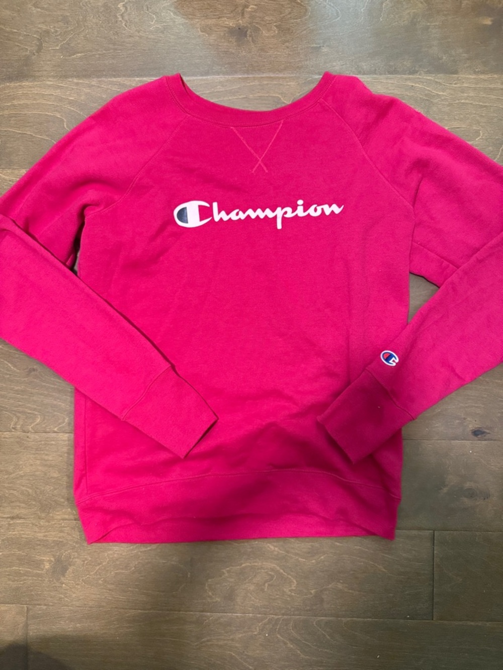 Champion Hot Pink Logo Sweatshirt
